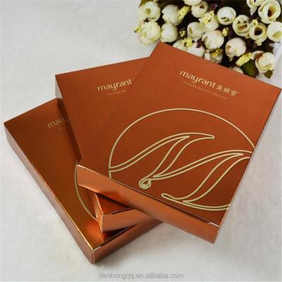 China Recycled Materials Customized Size And Logo Cheap Cosmetic Face Mask Packaging Paper Box for sale