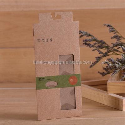 China Disposable Premium Custom Kraft Paper Phone Screen Protector Tempered Glass Protector Packing Case Beautiful for sale