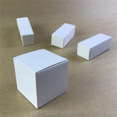 China Recycled materials custom white paper single box, double type carton, printable LOGO, plug model for sale