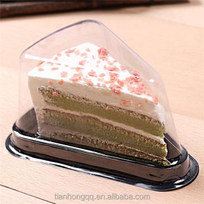 China Custom Triangular Food Cupcake Transparent Packaging , Can Be Customized Labels for sale