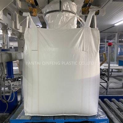 China Big Ton Bag Bulk Bag 3 To 1000kg Ton Bag Breathable Super Jumbo Tubular Jumbo Bag FIBC Zipper For Sand Construction Cement for sale