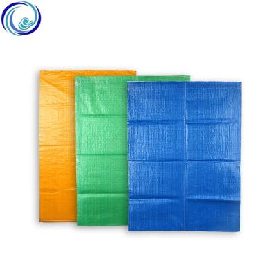 China 50kg Recyclable Recycled Used Polypropylene Raw Material China PP Plastic Woven Bag With Logo for sale