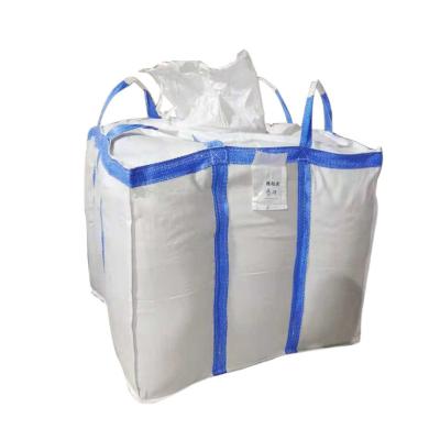 China Leak Proof Inner Baffled PP Woven Polypropylene With Spout Recycling Flexible Container Sandbag Baffle Jumbo FIBC Bag For Sale for sale