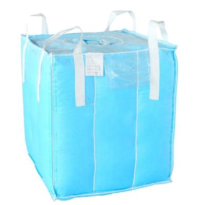 China Leak Proof 0.5ton 1Ton 1.5Ton PP Woven Fabric Baffle Large Coating Bag FIBC Bag Flexible Shipping Container Shape Stable Powder Packaging for sale