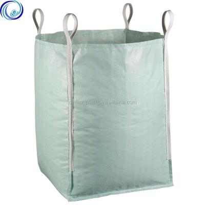 China Bulk 1.5 Ton Jumbo Sack 100% PP Material UV Radiation Bottom Open Flat Bag Bulk Wholesale 1.5 Ton Jumbo Sack UV Bag for sale