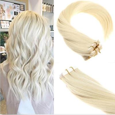 China Silky Straight Wave Natural Cuticle Aligned Raw Virgin Hair No Chemical Process Salvic Hair Tape Hair Extensions for sale