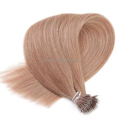 China Quality silky straight Brazilian nano ring hair privilege new year wave virgin remy hair extension for sale