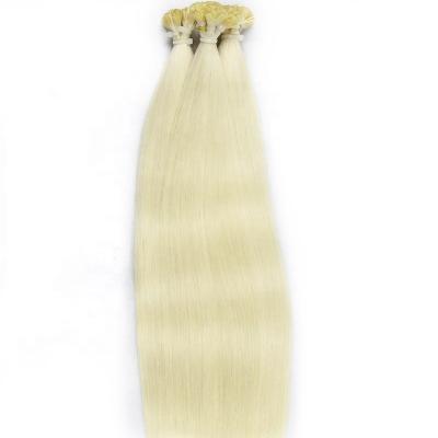 China Silky Straight Wave Color 1001 Thick Ends 1.0g Per Strand Italian Remy Hair Flat Tip Hair Virgin Keratin Hair Extension for sale