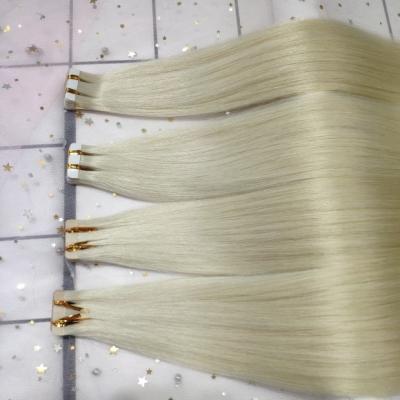 China Wholesale silky straight wave dropshipping premium quality with fast shipping micro tape hair extensions color #101 for sale