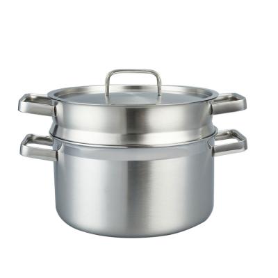 China Sustainable Food Soup Cooking Stainless Steel Couscous Steamer Pot For Sale for sale