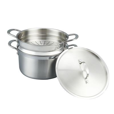 China Viable Vaporeras Para Chinese Traditional Food Tamales Double Pot Steamer Stainless Steel Vegetable Steamer for sale