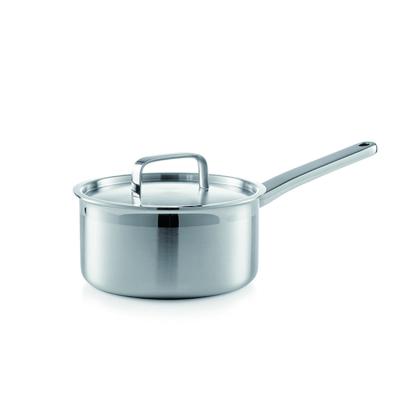 China Viable Wholesale Hot Sale SS304 Stainless Steel Noggin Pasta Milk Cooking Casserole Sauce Pan With SS Lid for sale