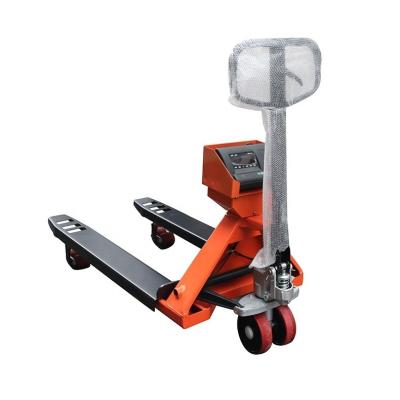 China 110V/220V Hydraulic Hand Pallet Scale Jack Truck 1000-3000 kg Electric Forklift Pallet Weighing Scale for sale