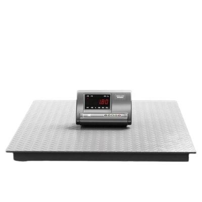 China 2T Digital Electronic Livestock Platform Weighing Floor Scale with Customized Support for sale