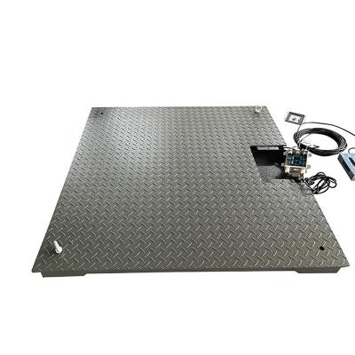 China 3T Electronic Floor Scale for Livestock Weighing Stainless Steel and Customized Size en venta