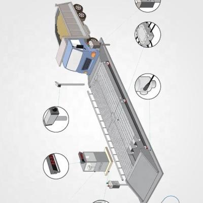 China 10M Heavy Duty Truck Scale 60 Ton Electronic Weighbridge with 95% Relative Humidity for sale