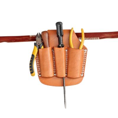 China HIBO Electrician Saddle Leather Pouch Tool Belt Deluxe Multi Pouch for sale