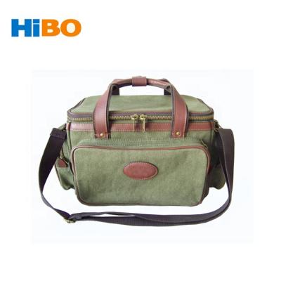 China Hunting and Shooting Equipment Tourbon Canvas Hunting and Leather Shooting Gun Range Tactical Bag for sale