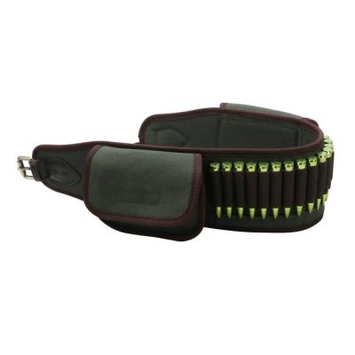 China Hunting Tourbon Accessories Canvas Rifle Wholesale Hunting Green Cartridge Belt for sale