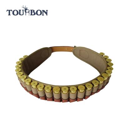 China Carry Cartridge Tourbon 20 GA Canvas Leather Shotgun Shell Cartridge Belt for sale