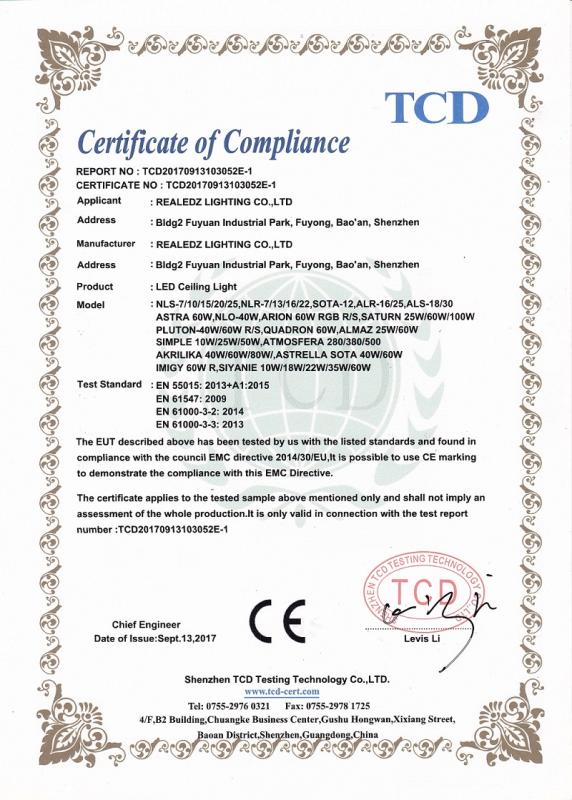 CE - Shenzhen Realedz Technology Co., Ltd.