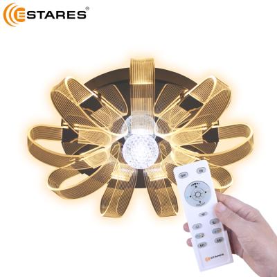 China Surface Mounted 2022 New LED Chandelier Remote Control Dimming Light Bedroom Ceiling Lights Living Room Lamp 2022 for sale