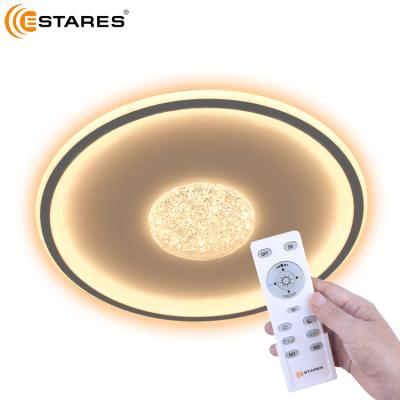 China New Design Unique Ultra Thin Sound LED Ceiling Light Iron Flux Mount Outdoor Mounted Lamp 60w D50cm 42v Led Lights For Housing for sale