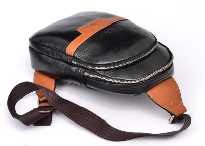 China Black Oil Wax Neutral Style Fashion Leather Backpack for Man / Woman for sale