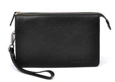 China Top Grain Pebble Mens Leather Clutch Bag for sale