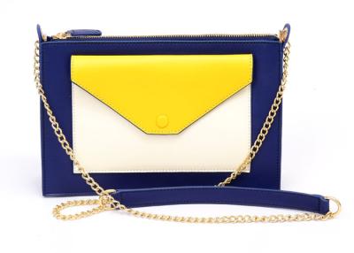 China Envelope Clutch Leather Crossbody Bags with Detachable Chain Strap for sale