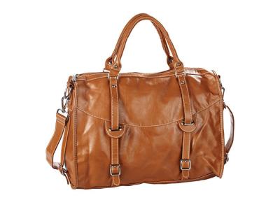 China Office Ladies PU Leather Bag Medium Satchel Handbags / hand bags for sale