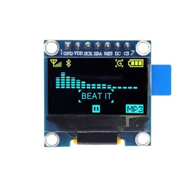 China Drop Shipping I2C Interface 7 Pins 128x64 Blue Yellow Color 0.96 Inch OLED Display Module SSD1306 0.96 for sale