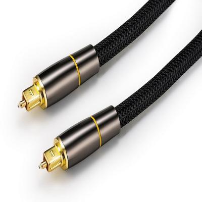 China DVD Player Digital Cable Toslink SPDIF Coax Audio Optical Audio Cables, Gold DHT-OAC01 MALE-MALE Combination Fiber Optic Polybag for sale