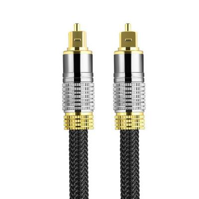 China Ultra-durable Gold Plated DVD Player Digital Audio Cable Toslink Fiber Optic 24K Fiber Optic Male To Male Cord For Home Theater B Sound for sale