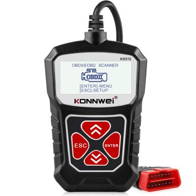 China Most OBDII Vehicle Scanner KONNWEI KW310 OBD2 For Automotive Scanner Car OBD 2 Scanner Auto Diagnostic Tool Car Tools for sale