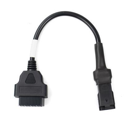 China 16 Pin Female Extension Opening Cable OBD Motorcycle Cable For Ducati 4 Pin Plug Cable Diagnostic Cable 4Pin To OBD2 16 Pin Adapter for sale