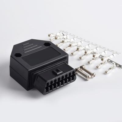 China For OBD OBD2 OBD II 16 Pin Connector Female Diagnostic Tool OBD Connector Plug With Terminal Screw for sale