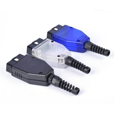 China For OBD OBD 16Pin OBD2 OBD II Connector J1962 Car Diagnostic Cable Male Plug Adapter for sale