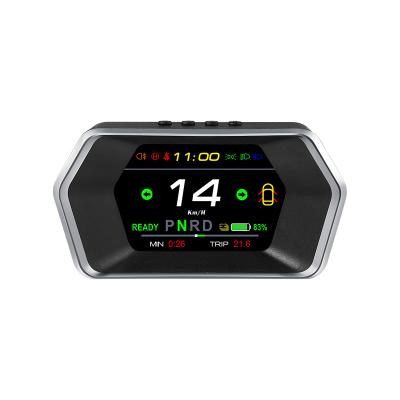 China Smart Clock Car HUD Gauge Speed ​​Warning Light Security Alarm Fast Head Up Display For Tes La Model 3 for sale