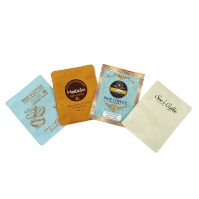 China Barrier Delute China Factory Customized Three Side Seal Printing Sample Coffee Tea Snack Packing Packaging Bag for sale