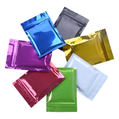 China Barrier Delute Factory Smell Proof Zip Lock Food Packaging Mylar Aluminum Foil Resealable Bag for sale