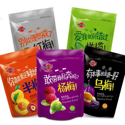 China Logo Printed Manufacturer Custom Clear Window Moisture Proof Customized Stand Up Bag Food Packet Zipper Bags for sale