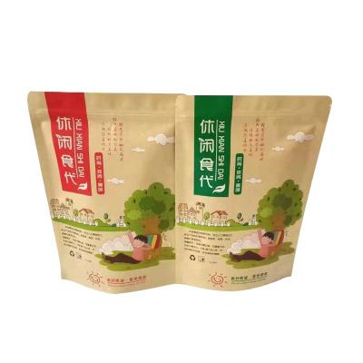 China DeLuTe China Factory Custom Food Grade Herbal Comic Wrapping Paper Moisture Proof Packing Pouch for sale