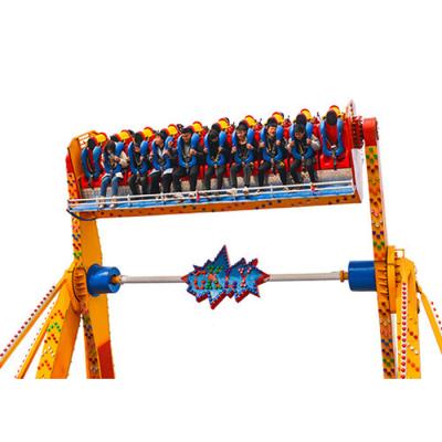 China Thrilling Fiberglass Amusement Park Rides Space Travel Spinning Top Rides For Adults for sale