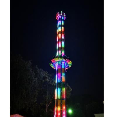 China Fiberglass Most Popular Amusement Park Rides Carnival Rides Extreme Thrill Autumn Sky Drop Free Ride For Adult for sale