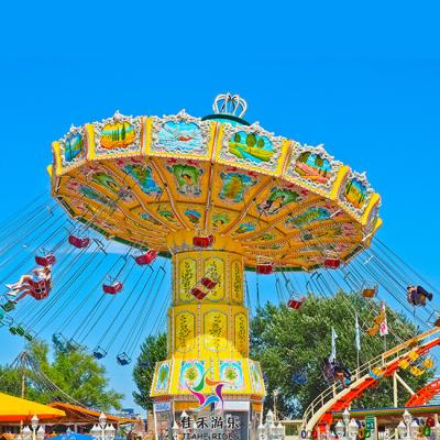 China FRP+steel Sight Outdoor Theme Park Swing Chair Swing Tower Amusement Exciting Flying Ride For Sale for sale