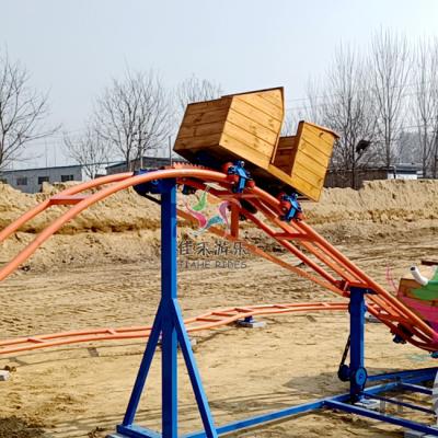 China Backyard amusement park kids ride small unpowered roller coaster mother powered roller coaster for sale