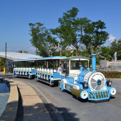 China Earn silver fiberglass steam outdoor tourist diesel train electric trackless train for sale 4400*1680*2400mm for sale