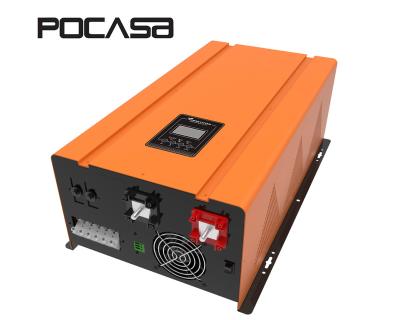 China Low Frequency Type 6kW 6000W Pure Inverter 24Vdc 48Vdc 220Vac 120 6000 Watt Sine Wave Power | 240Vac split phase optional 574*345*197 mm for sale