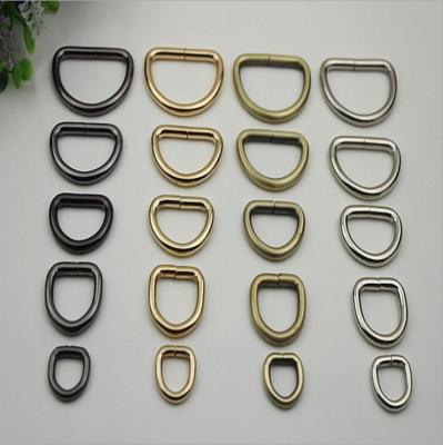 China All kinds of size wire iron d ring,small metal d ring buckle for bag for sale